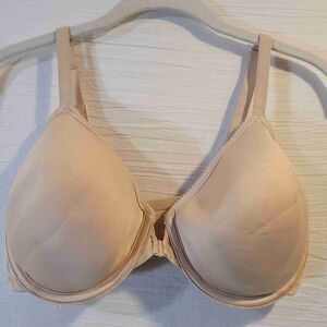 Wacoal Basic Beauty Plunge T-shirt Bra Beige‎ Underwire Front Close 36D
